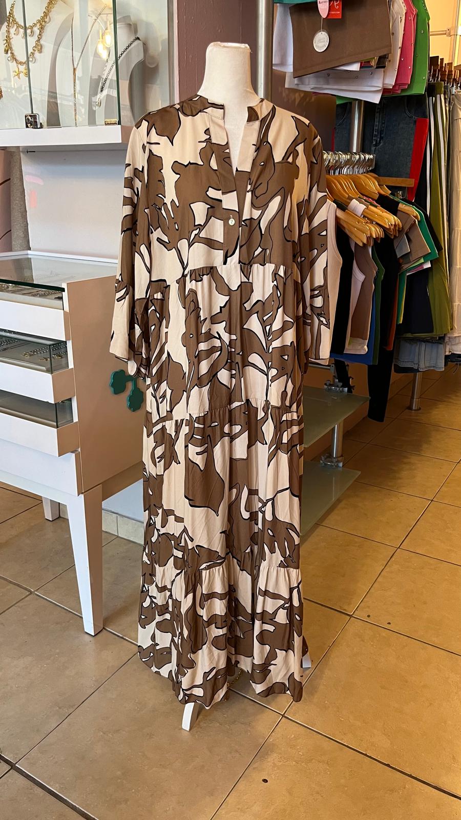 Italian Onesize Print Maxi Dress