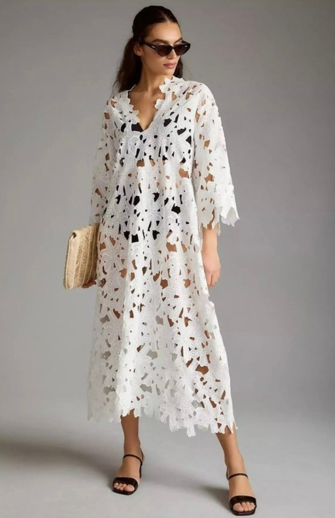 1394 Onesize Guipure Cover Up