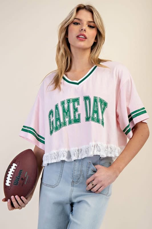 1426 Game Day Pink Shirt