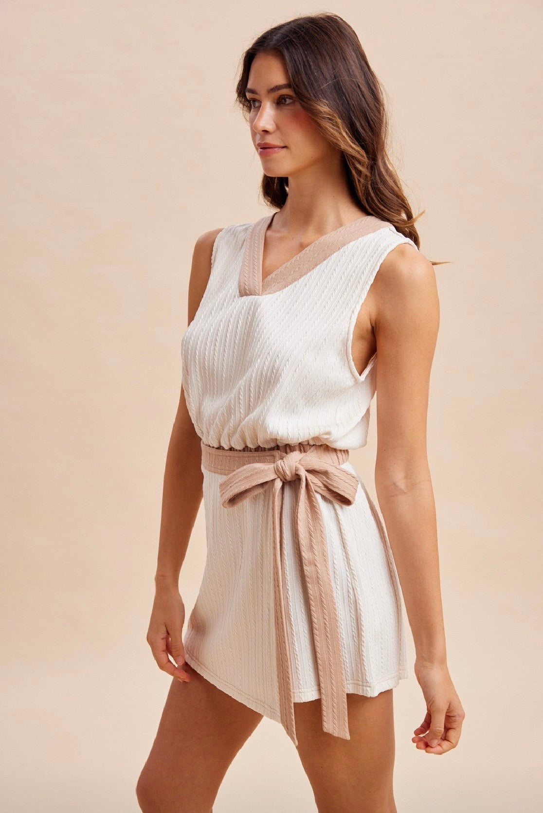 2441 2 Tones Romper