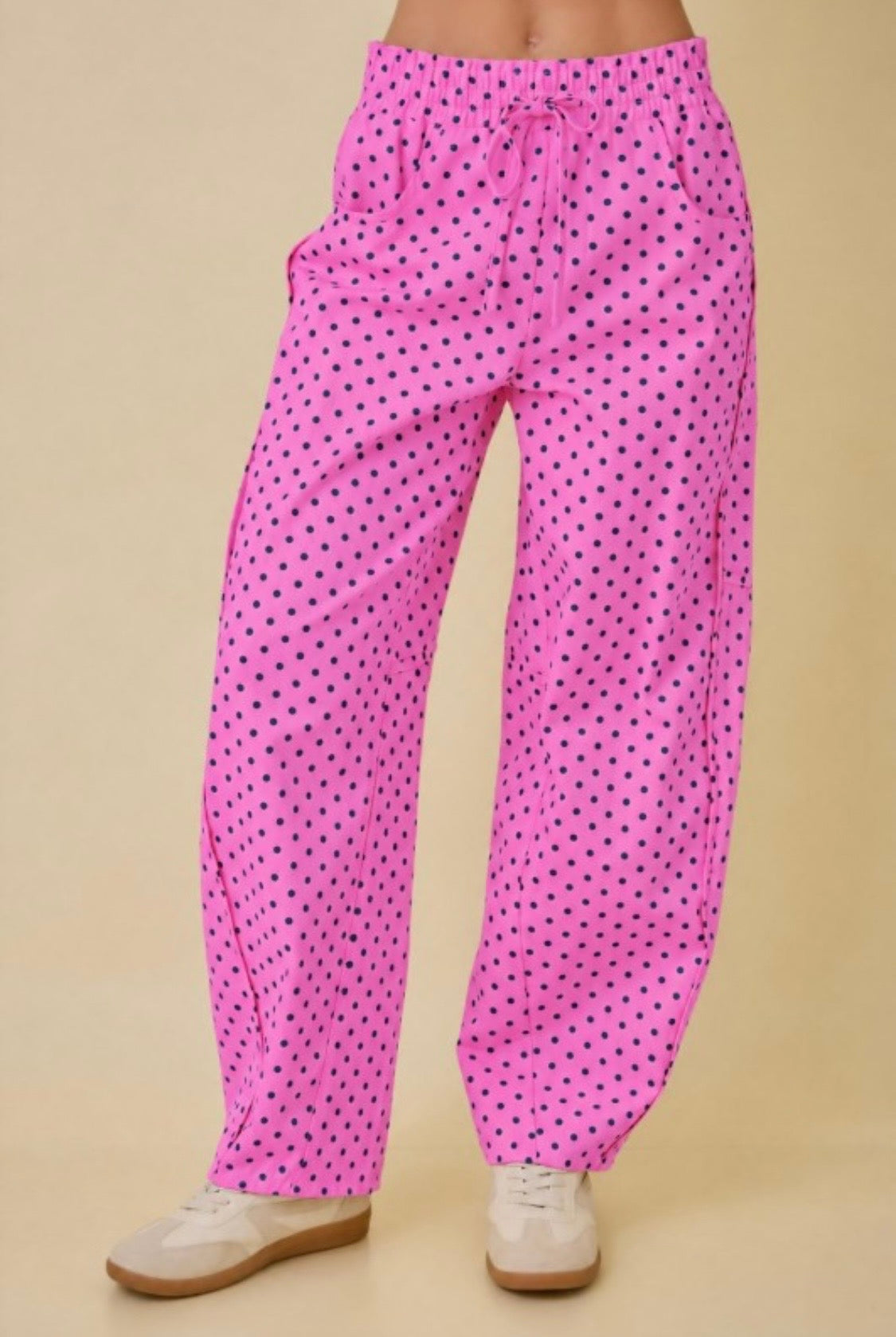 2569 Mini Polka Dots Barrel Pant