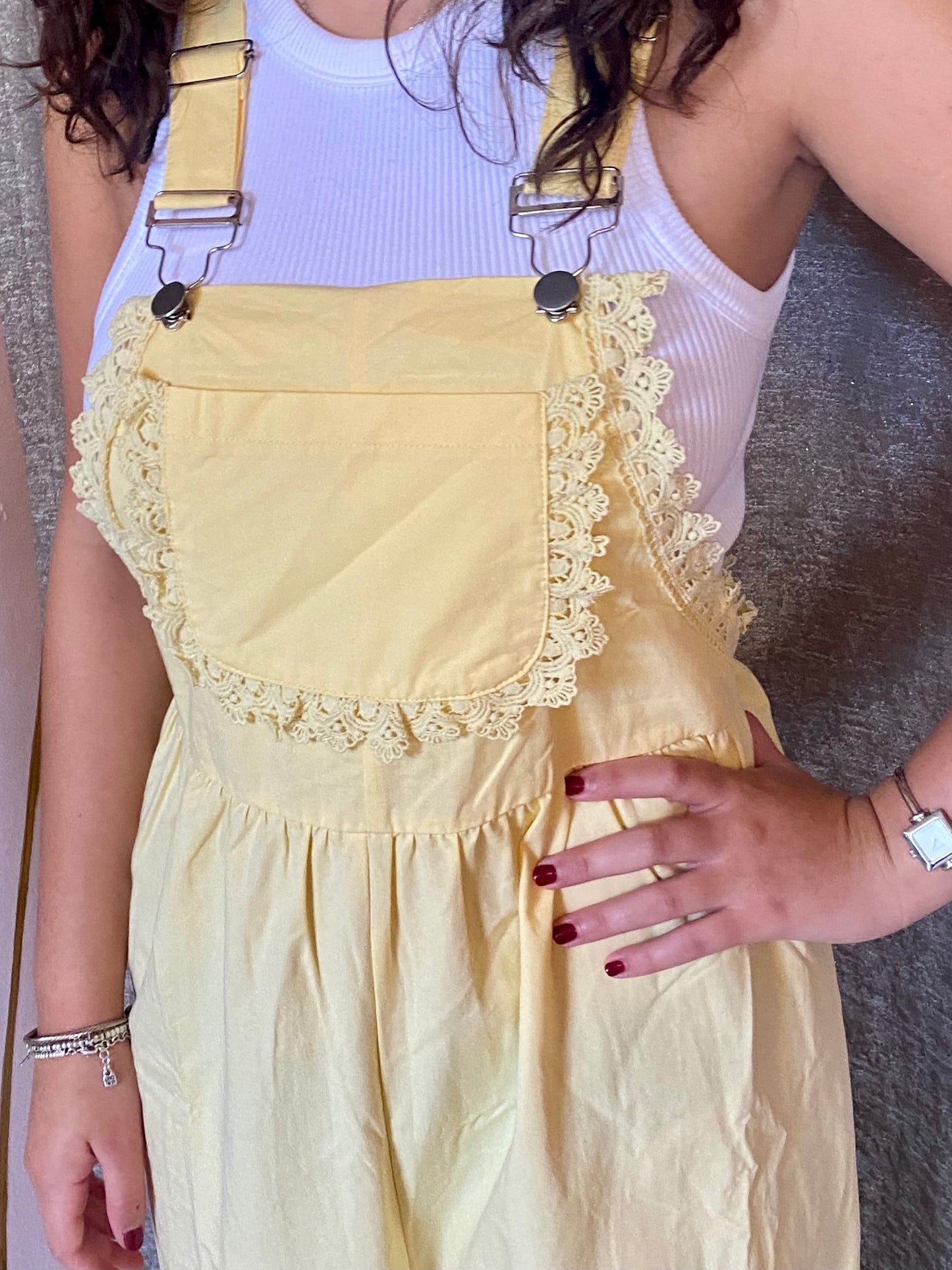 1093 Oversized Lace Wide Leg Jumpsuit