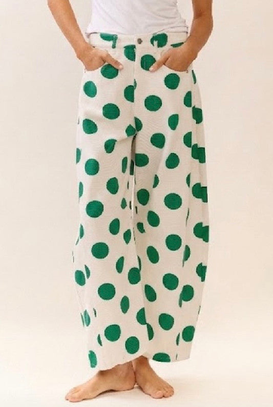 2513 Big Polka Dots Barrel Pant