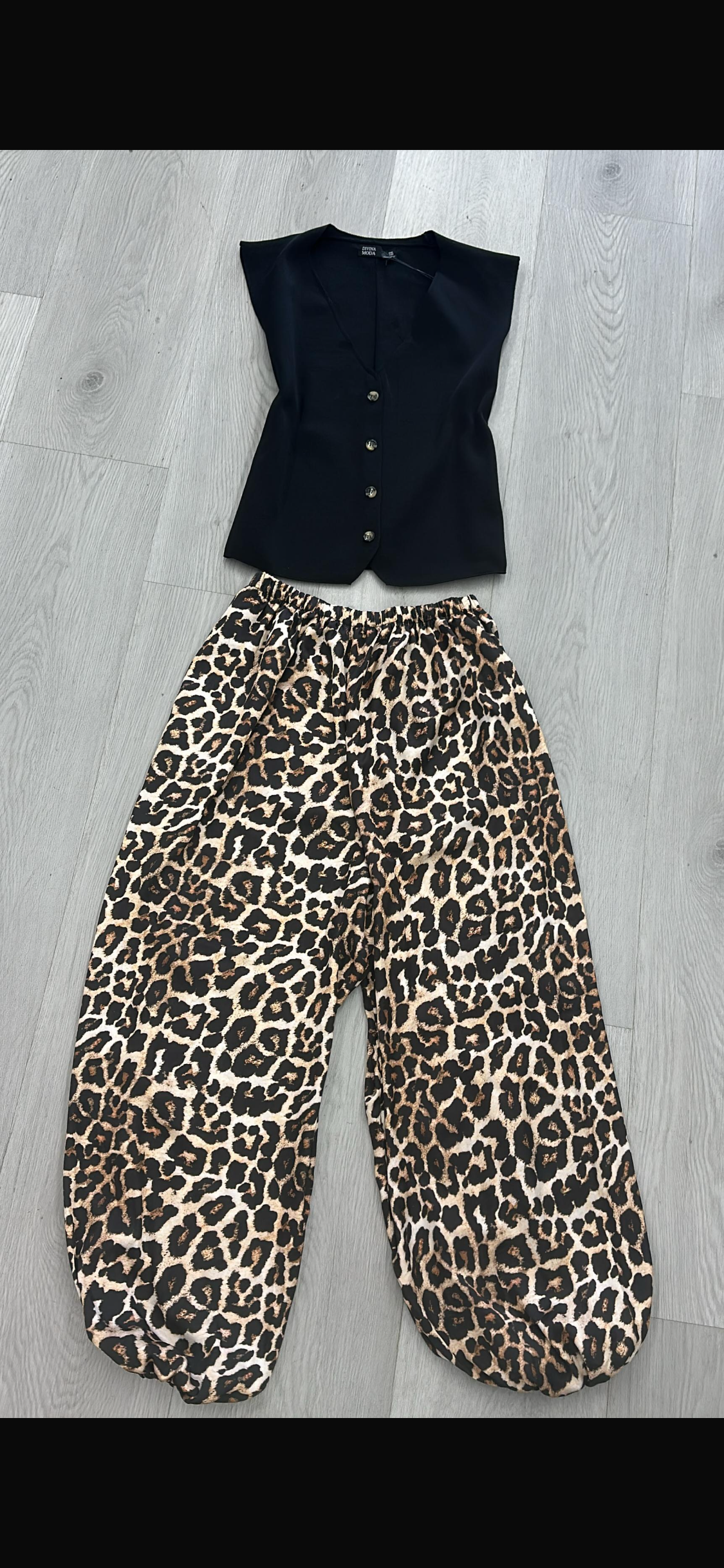1821 Leopard Print Aladdin Pant