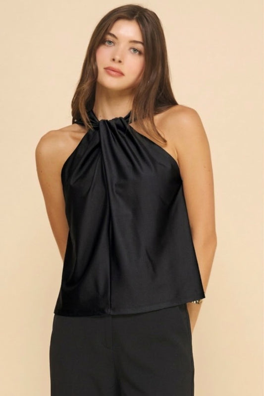 2627 Satin Halter Top