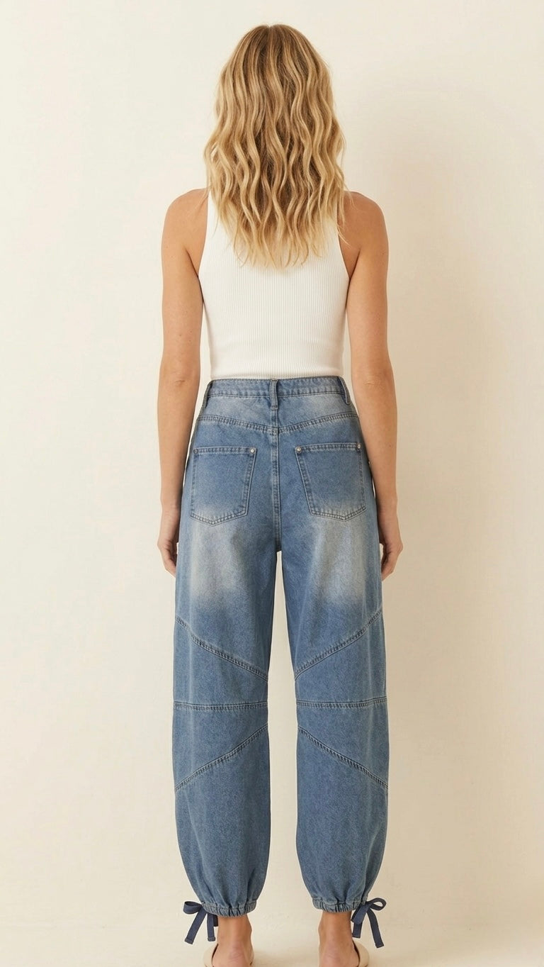 2179 Studded Drawstring Jeans