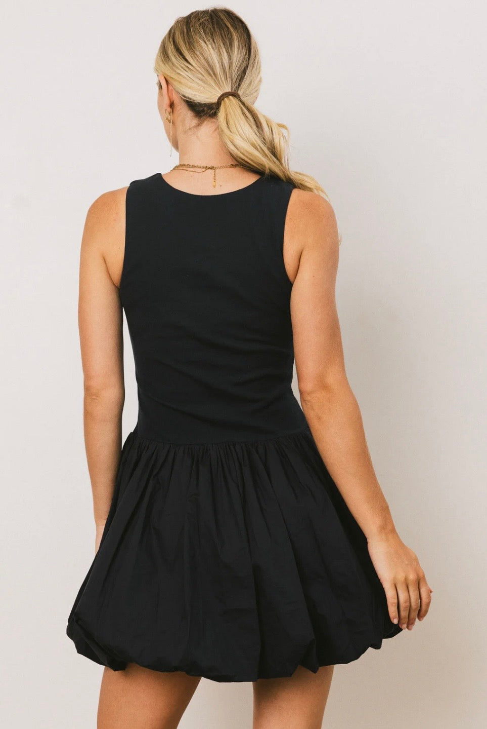 1846 Sleeveless Bubble Skirt Dress