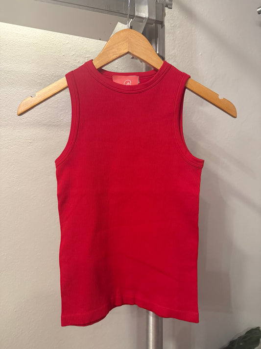 Red Basic Onesize Tank Top