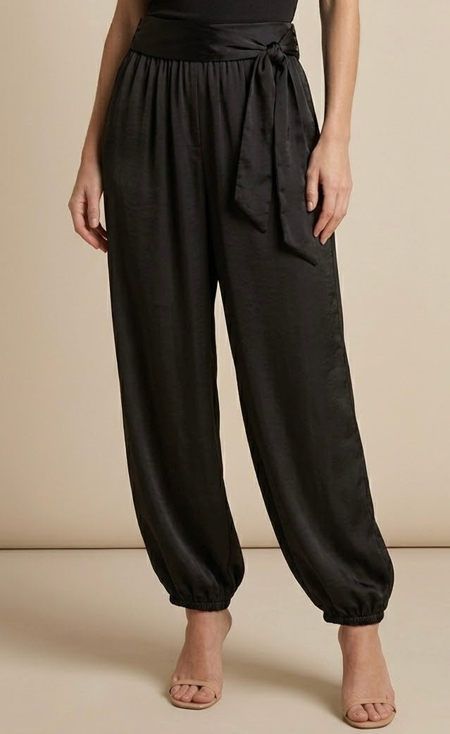 2611 Made In Italy Onesize Satin Aladdin Pant