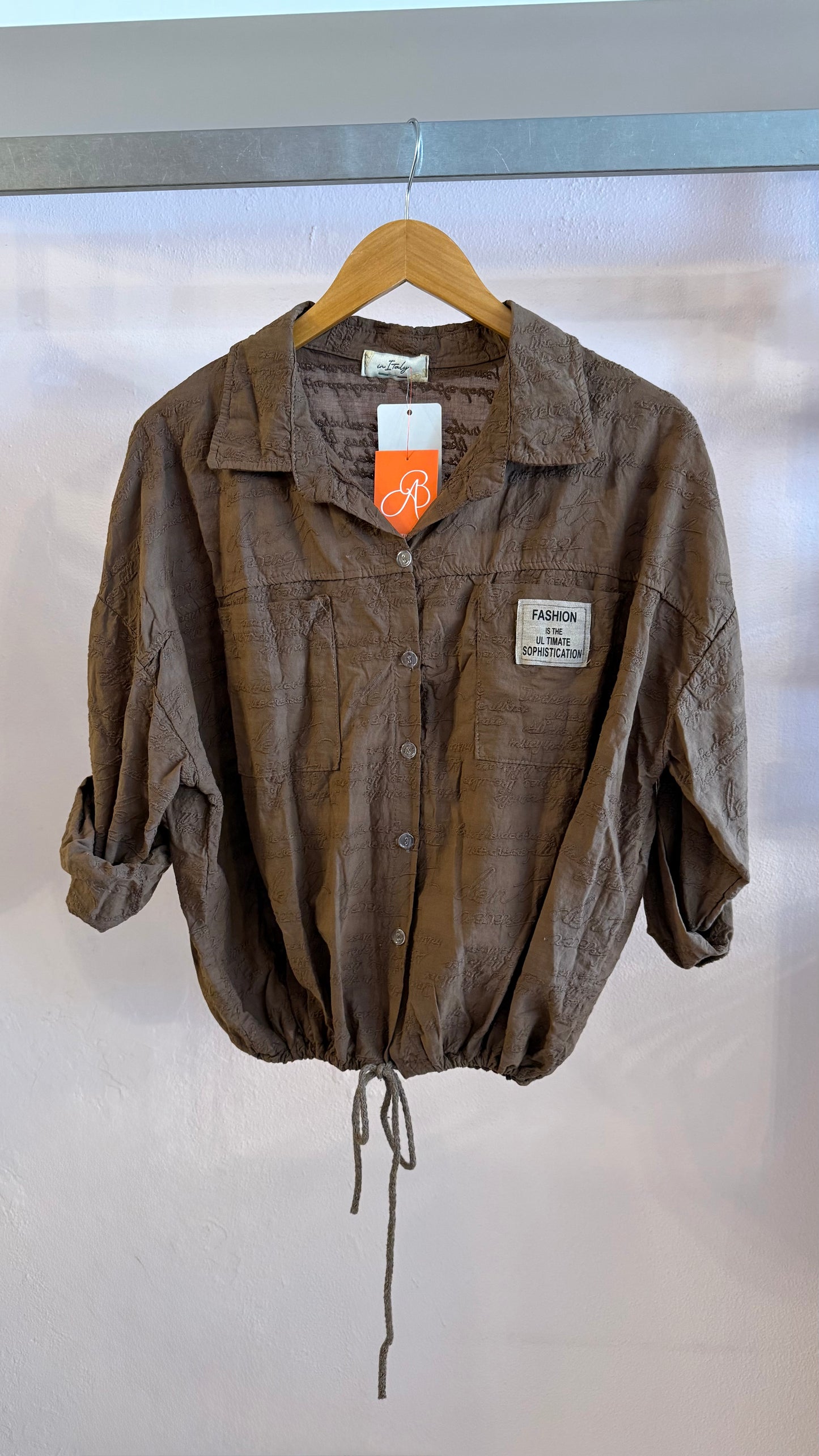 2597 Onesize Made In Italy Bubble Shirt