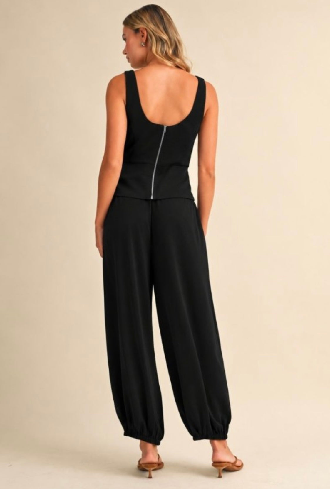 2658 Black Corset & Bubble Pant