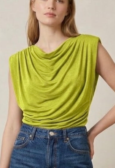 2616 Made In Italy Onesize Satin Muscle Shirt