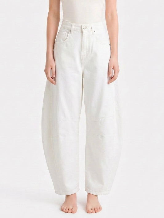 27181 White Barrel Pant