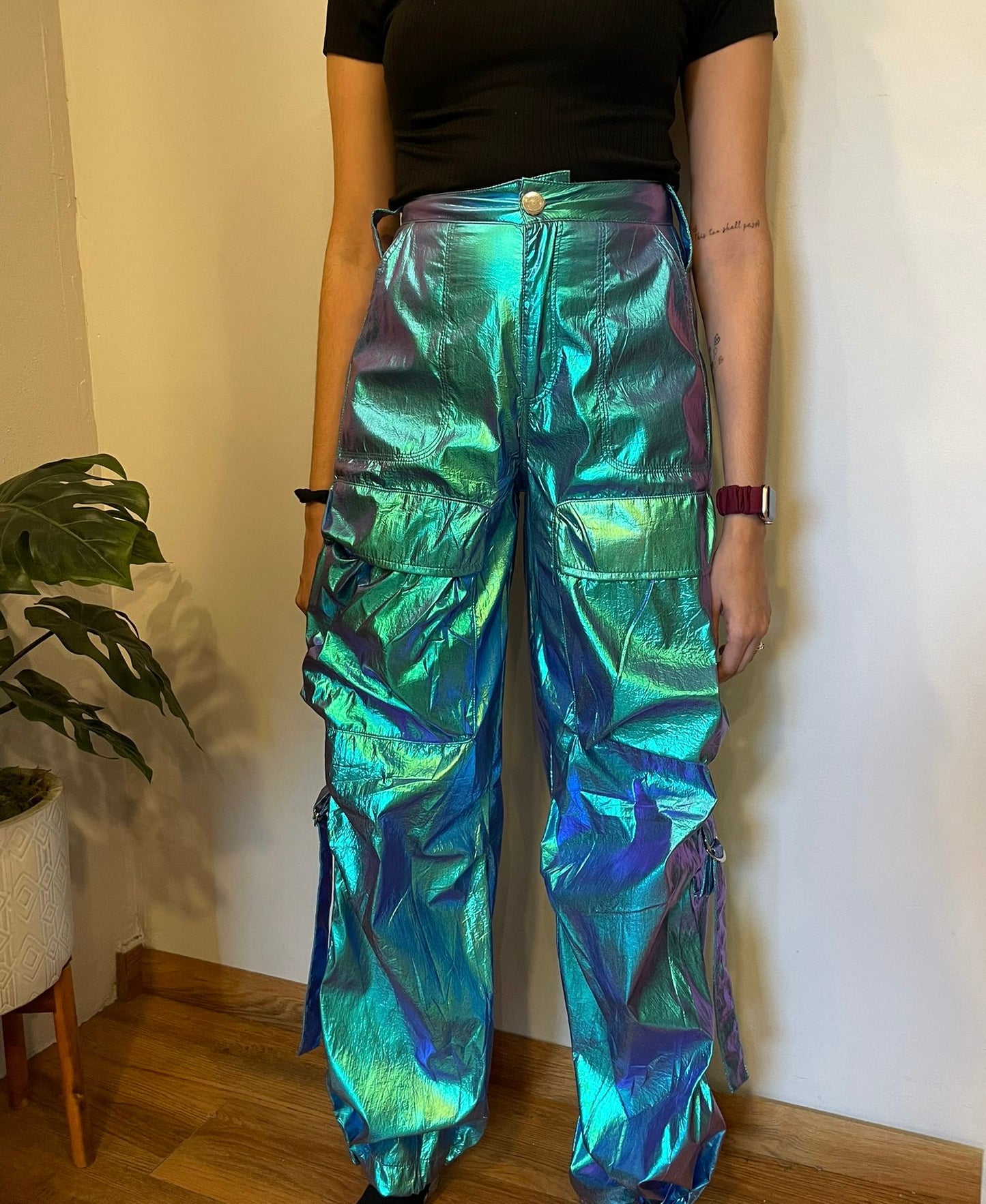 1021 Parachute Metallic Cargo Pant