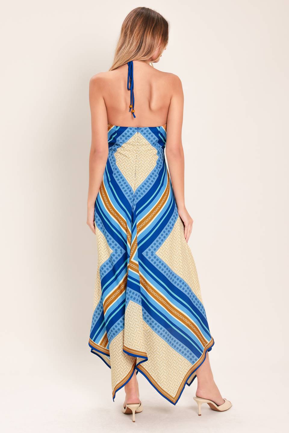 2523 Asymmetrical Colorful Dress