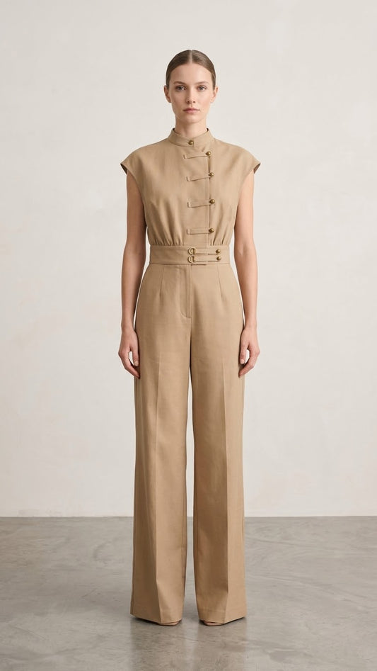 2709 Wide Leg Pant Jumpsuit