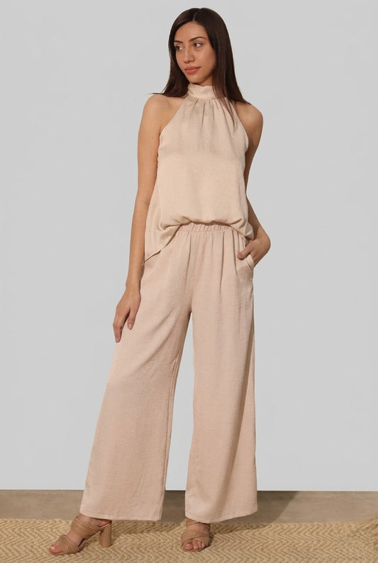 2364 Champagne Pant Set, Do Not Wrinkle