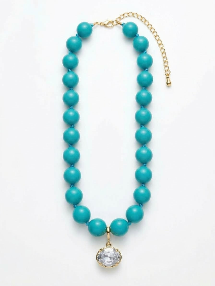 2757 Solitaire Gumballs Necklace