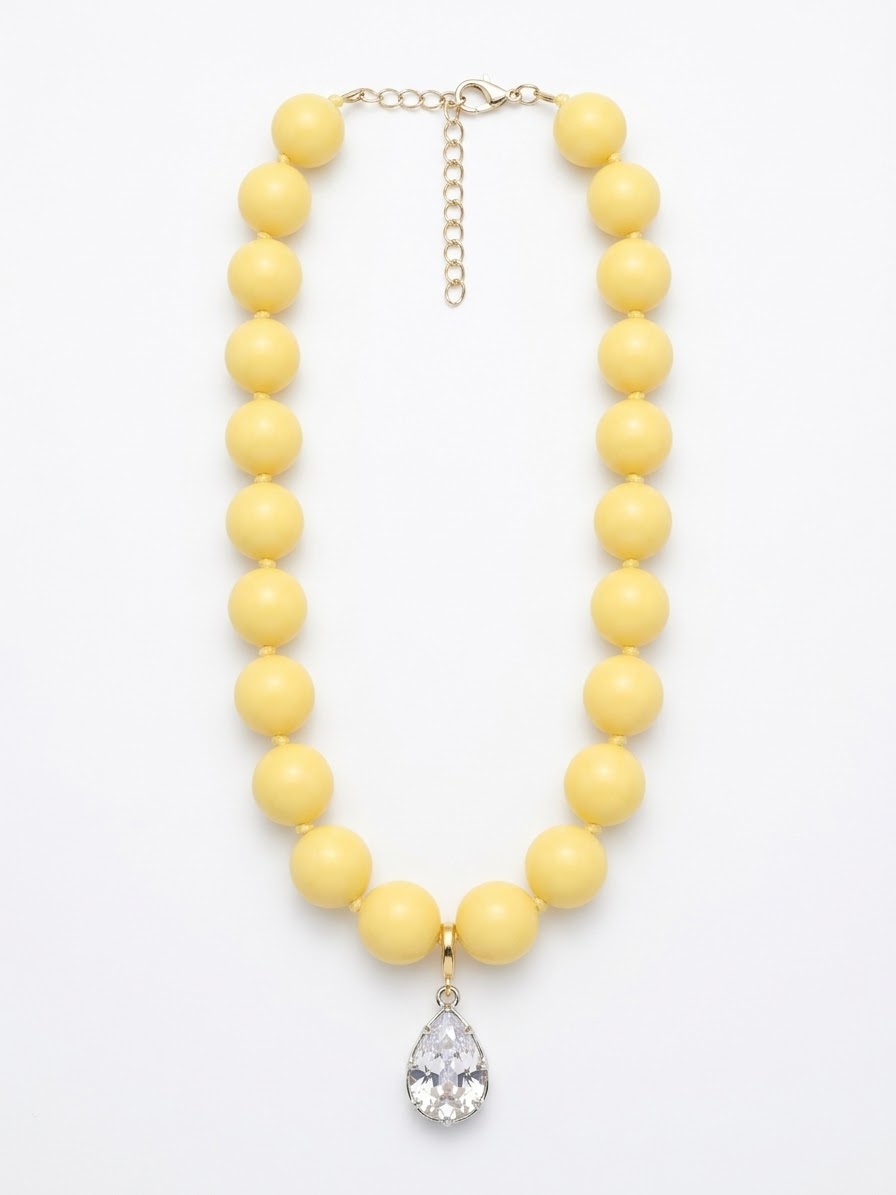 2757 Solitaire Gumballs Necklace