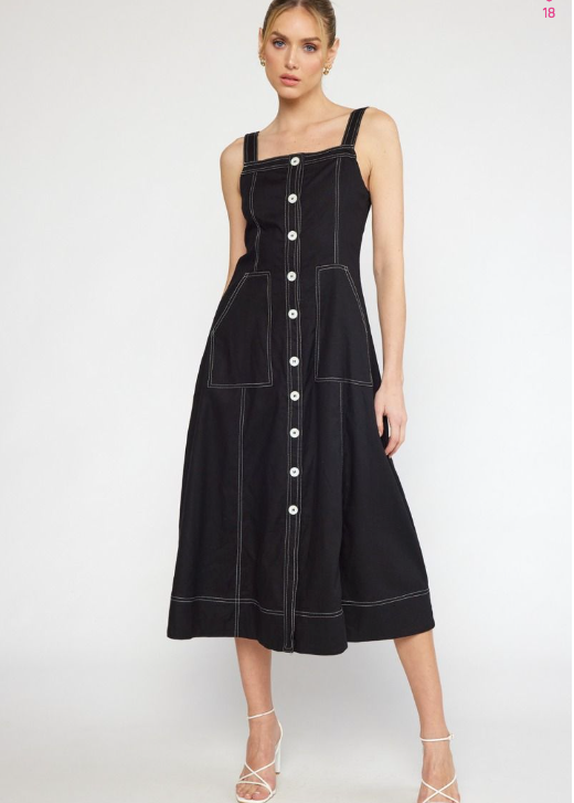 Midi Button Down Dress