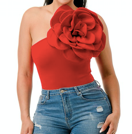 1025 Big Flower Bodysuit