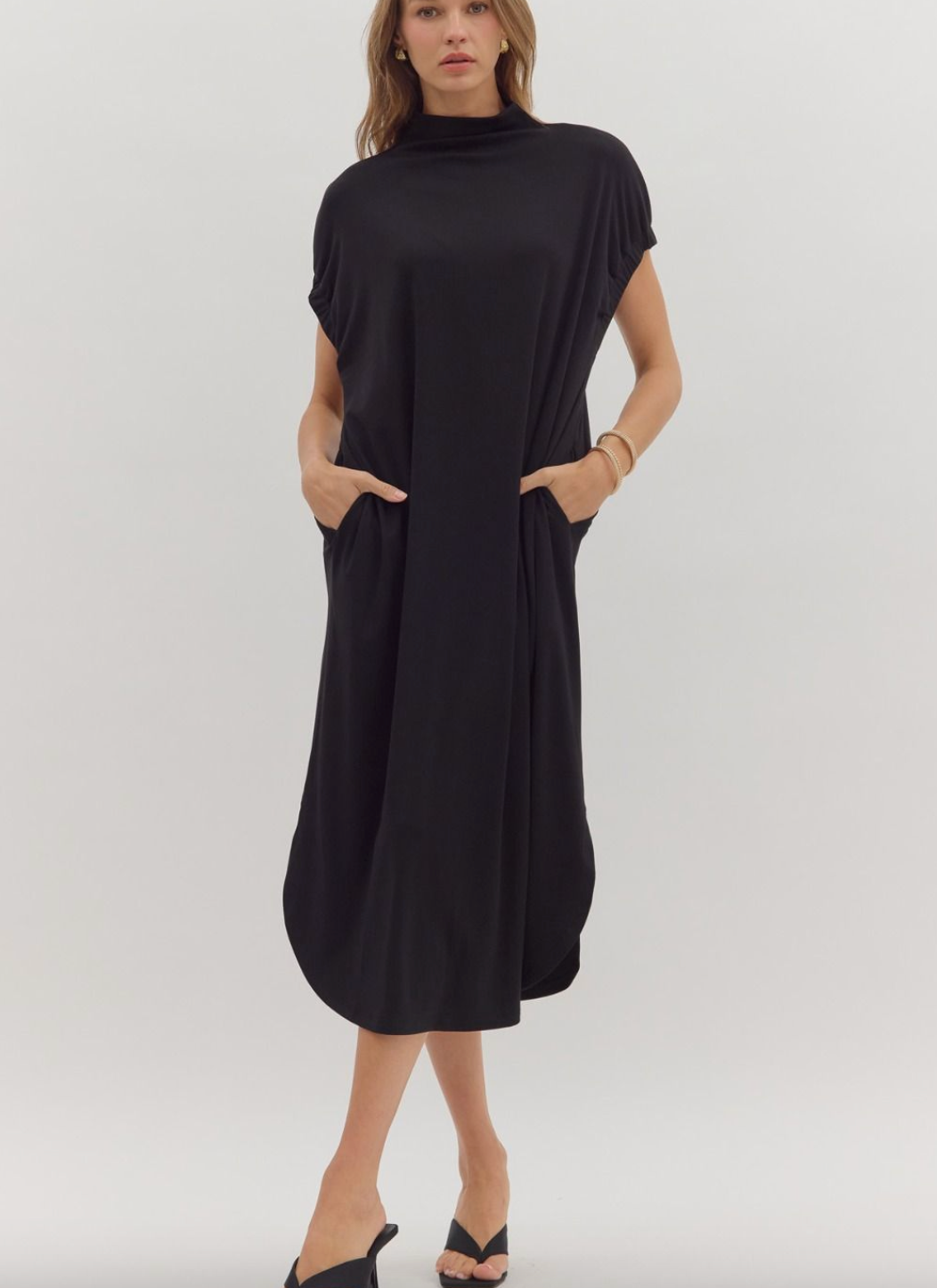 1763 Turtleneck Midi Dress