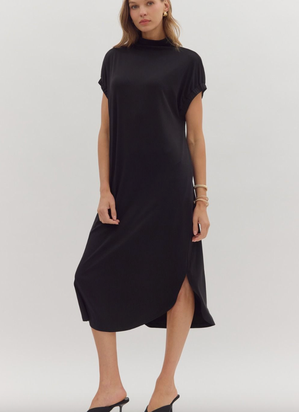 1763 Turtleneck Midi Dress