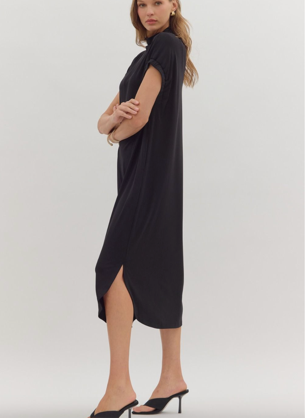 1763 Turtleneck Midi Dress