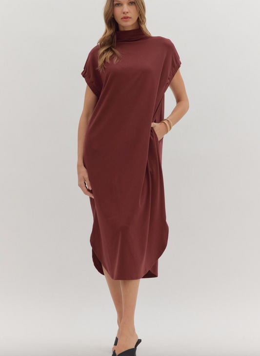 1763 Turtleneck Midi Dress