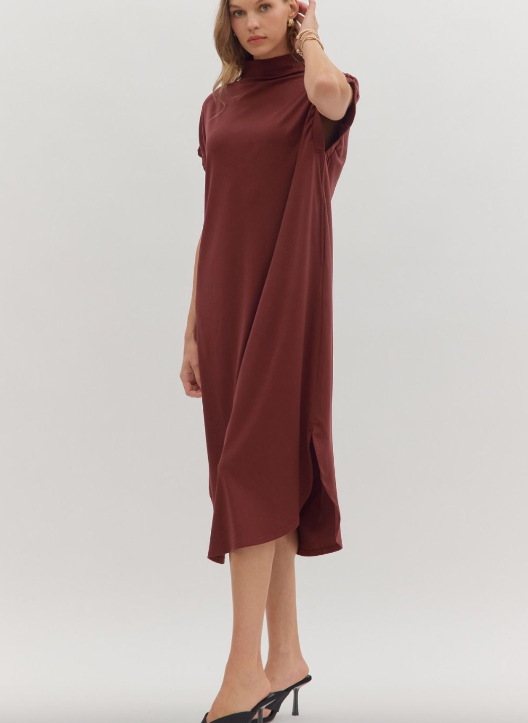 1763 Turtleneck Midi Dress