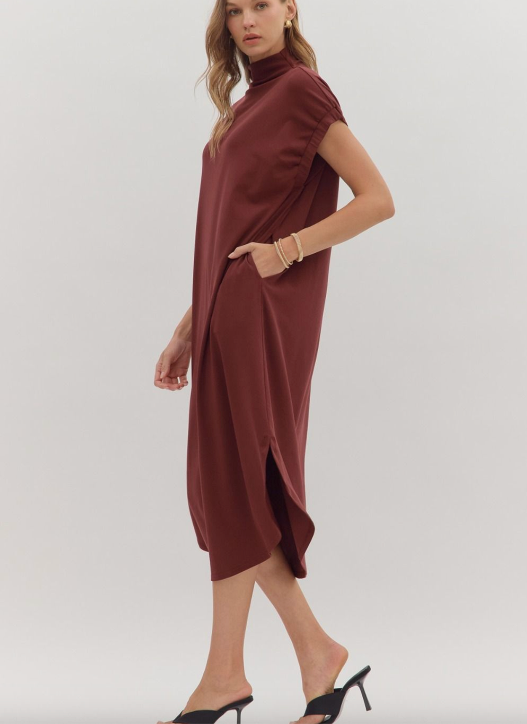 1763 Turtleneck Midi Dress