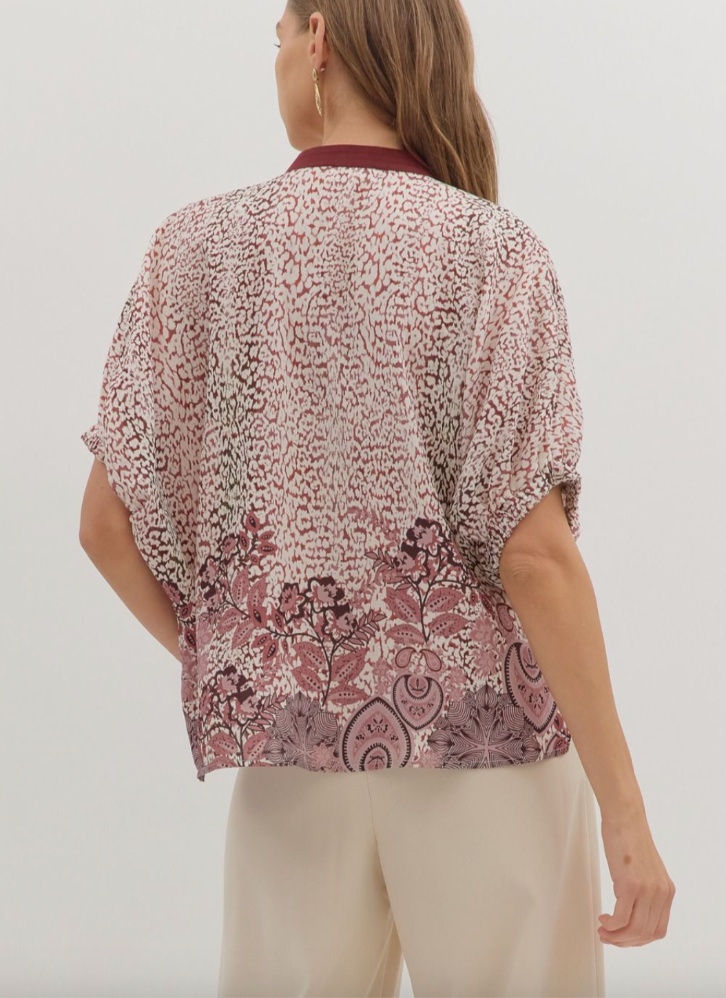 1804 Bubble Print Top