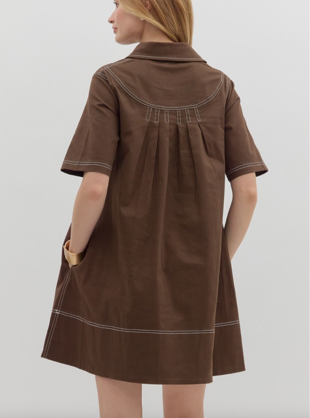 1684 Solid Stitch Dress