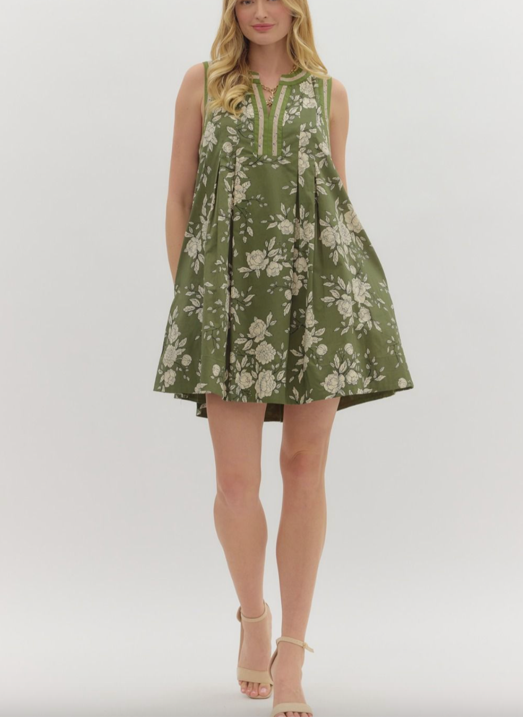 1691 Sleeveless Short Dress