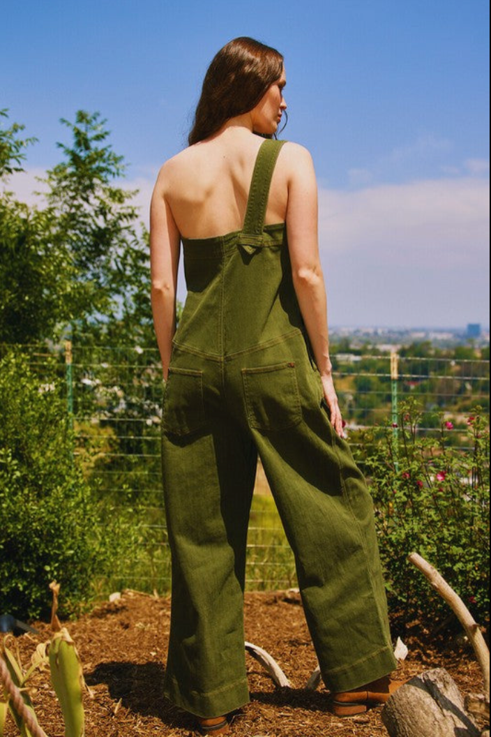 1704 One Shoulder Buckel Jumpsuit