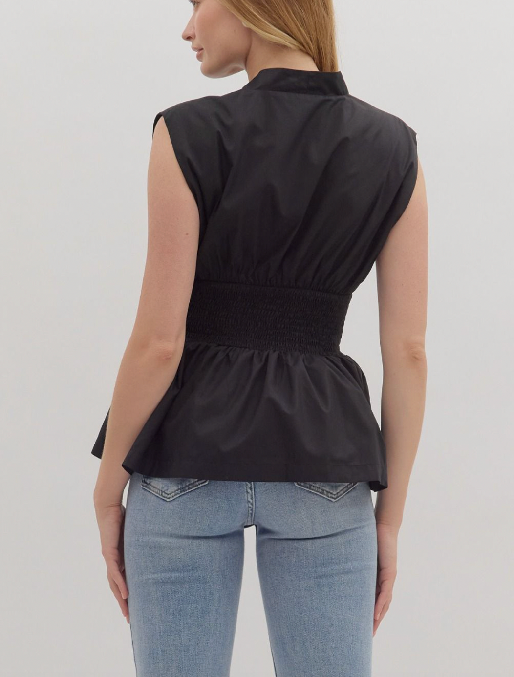 1834 Zipper Sleeveless Shirt