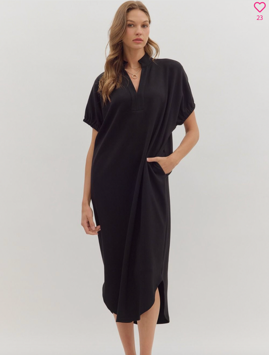 1830 Short Sleeve Midi Dress