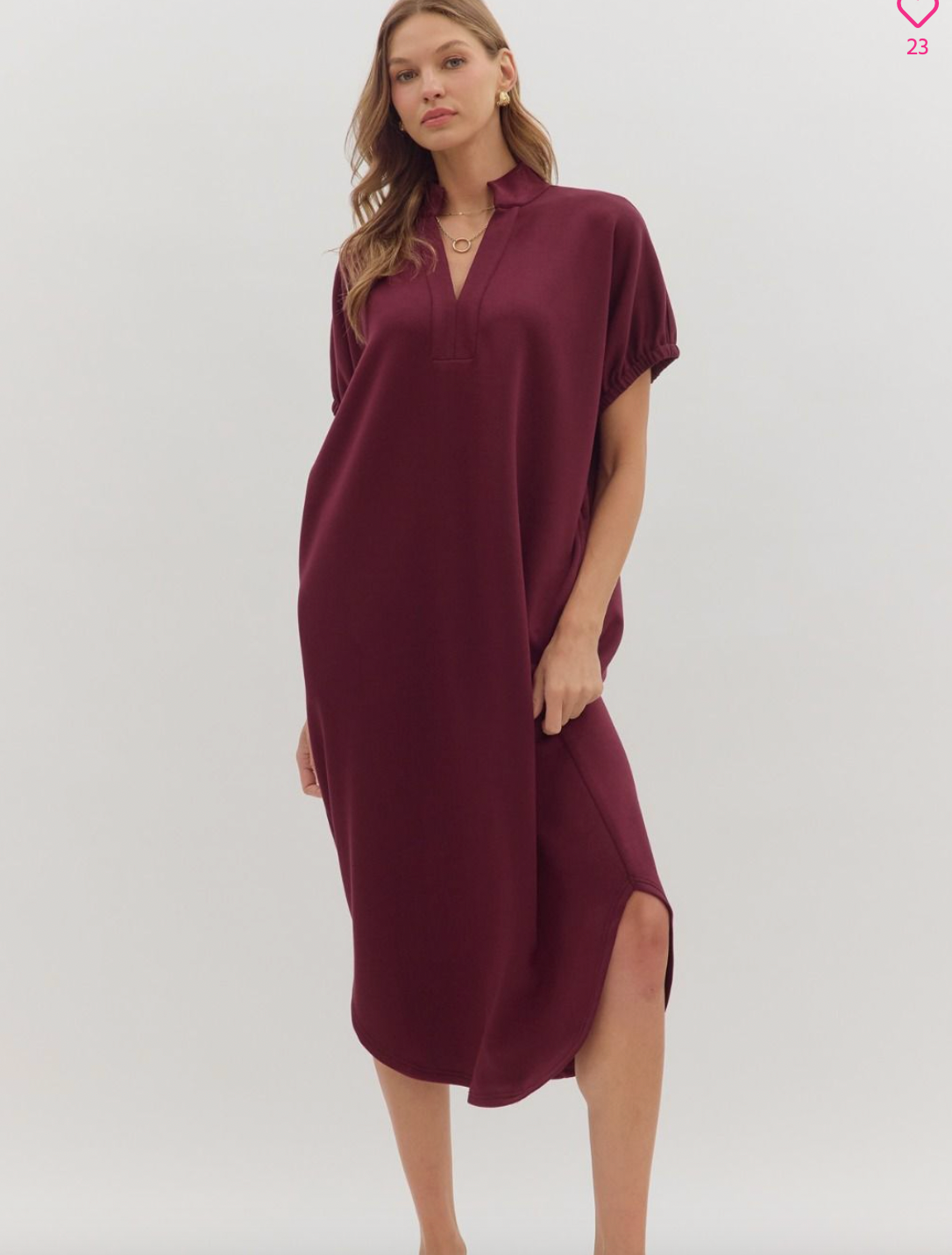 1830 Short Sleeve Midi Dress