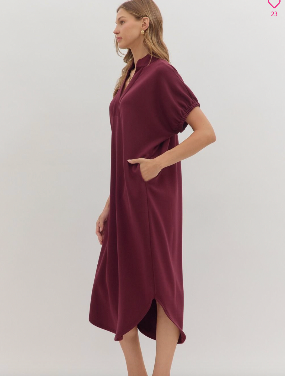 1830 Short Sleeve Midi Dress