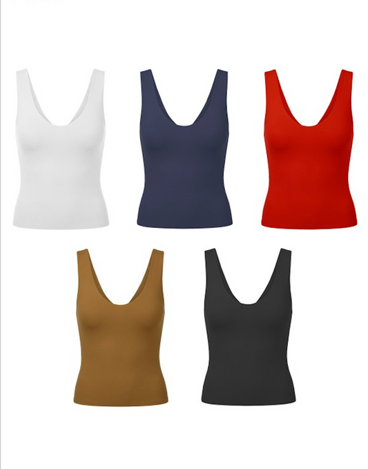 2262 Basic V-Neck Top