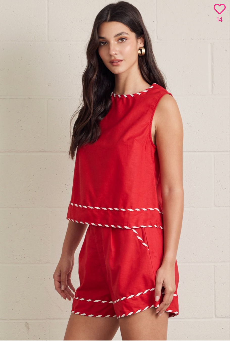 25061 Trim Red Short
