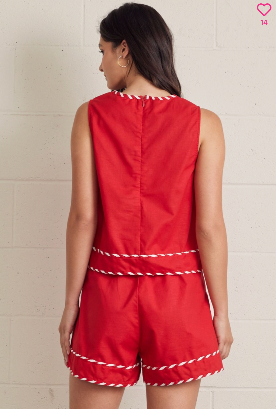 25061 Trim Red Short