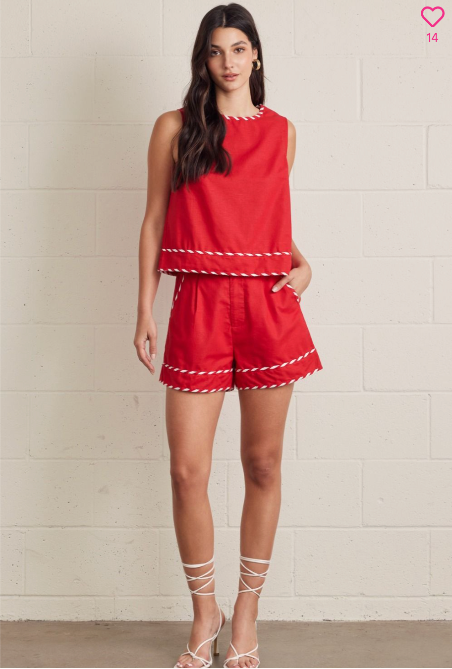25061 Trim Red Short