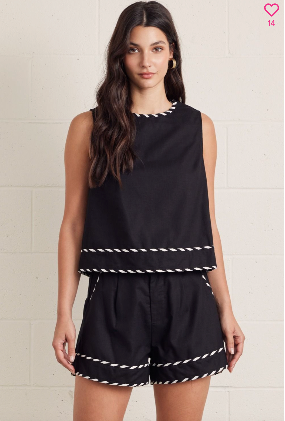2453 Black With Trim Short