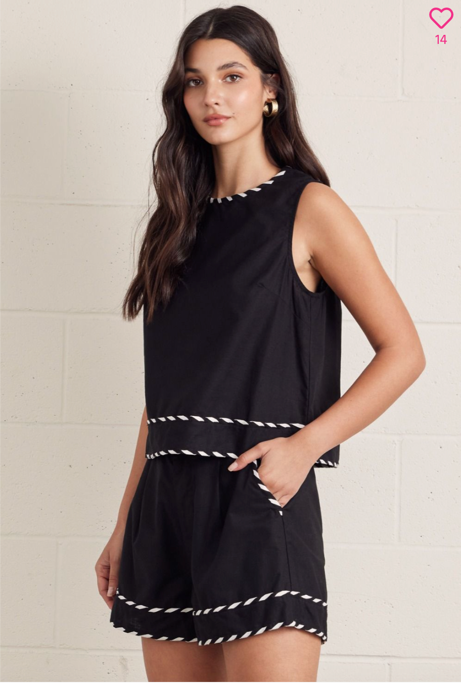 2453 Black With Trim Short