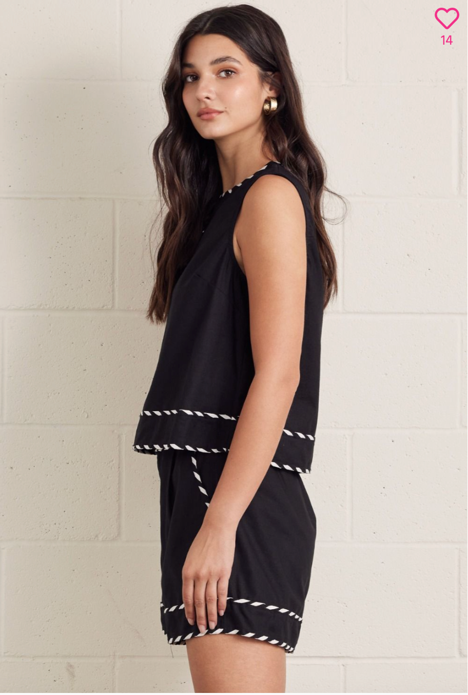 2453 Black With Trim Short