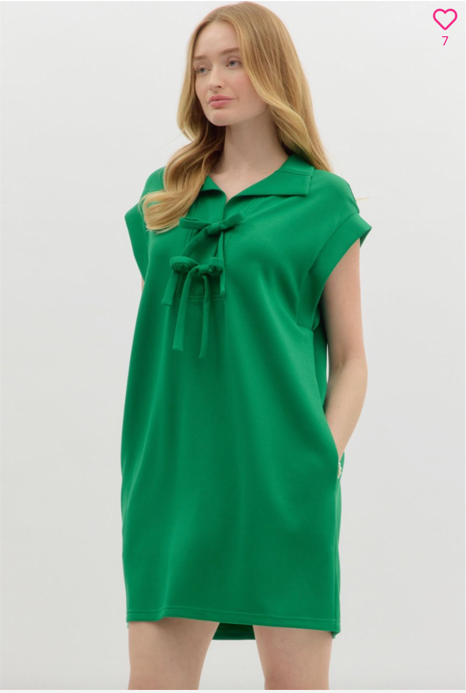2339 Green Bow Dress