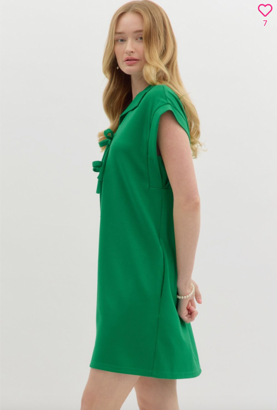 2339 Green Bow Dress