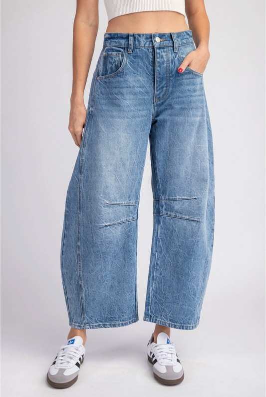 2319 Denim Barrel Pant