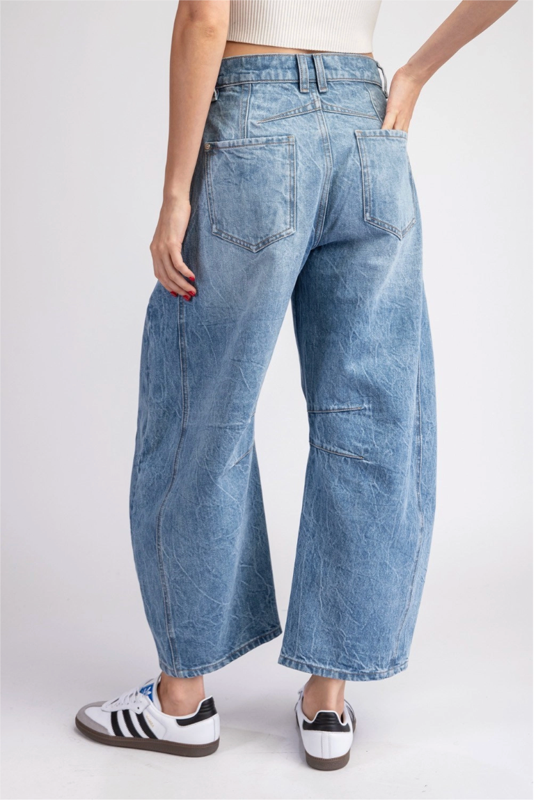 2319 Denim Barrel Pant
